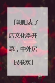 朝阳麦子店文化季开幕，中外居民联欢