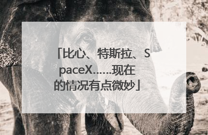 比心、特斯拉、SpaceX……现在的情况有点微妙