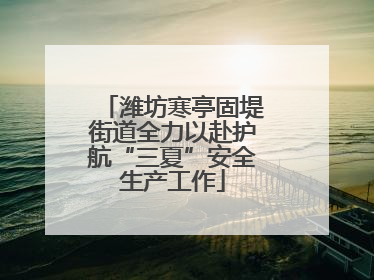 潍坊寒亭固堤街道全力以赴护航“三夏”安全生产工作