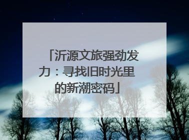 沂源文旅强劲发力：寻找旧时光里的新潮密码