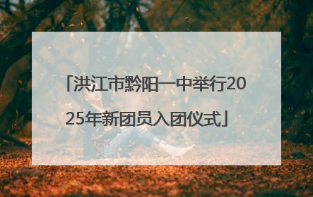 洪江市黔阳一中举行2025年新团员入团仪式