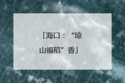 海口：“琼山福稻”香