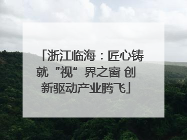 浙江临海：匠心铸就“视”界之窗 创新驱动产业腾飞