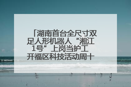 湖南首台全尺寸双足人形机器人“湘江1号”上岗当护工 开福区科技活动周十大科创项目签约