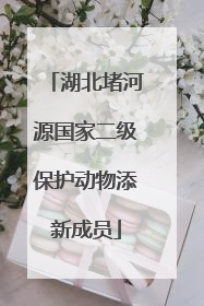 湖北堵河源国家二级保护动物添新成员