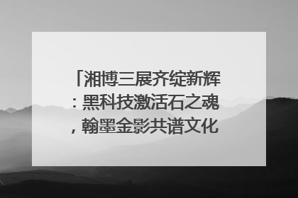 湘博三展齐绽新辉：黑科技激活石之魂，翰墨金影共谱文化遗产日华章