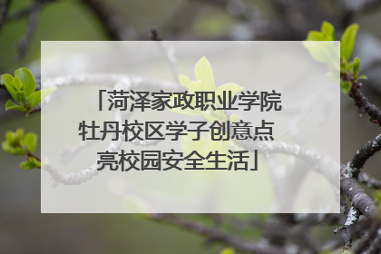 菏泽家政职业学院牡丹校区学子创意点亮校园安全生活