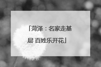 菏泽：名家走基层 百姓乐开花