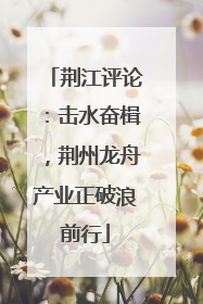 荆江评论：击水奋楫，荆州龙舟产业正破浪前行