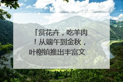 赏花卉，吃羊肉！从端午到金秋，叶榭镇推出丰富文旅活动邀您爽玩