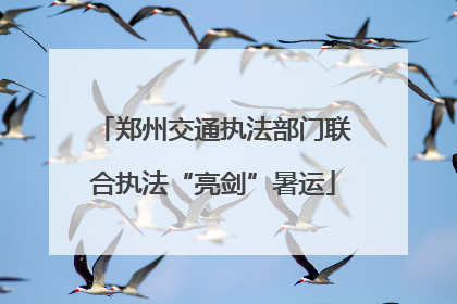 郑州交通执法部门联合执法“亮剑”暑运