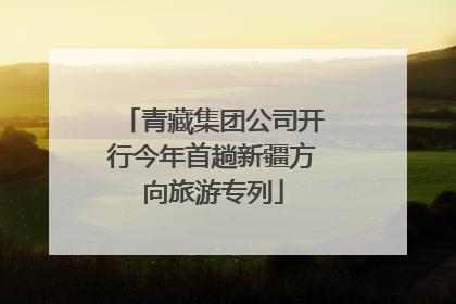 青藏集团公司开行今年首趟新疆方向旅游专列