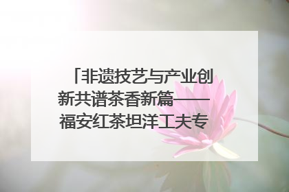 非遗技艺与产业创新共谱茶香新篇——福安红茶坦洋工夫专场推介会在京举办