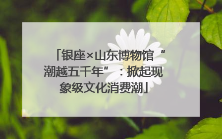 银座×山东博物馆“潮越五千年”：掀起现象级文化消费潮