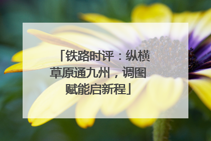 铁路时评：纵横草原通九州，调图赋能启新程