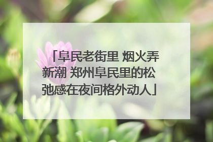 阜民老街里 烟火弄新潮 郑州阜民里的松弛感在夜间格外动人
