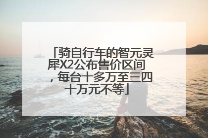 骑自行车的智元灵犀X2公布售价区间，每台十多万至三四十万元不等