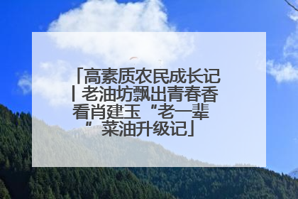 高素质农民成长记丨老油坊飘出青春香 看肖建玉“老一辈”菜油升级记