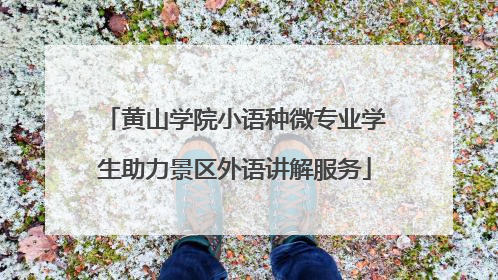 黄山学院小语种微专业学生助力景区外语讲解服务