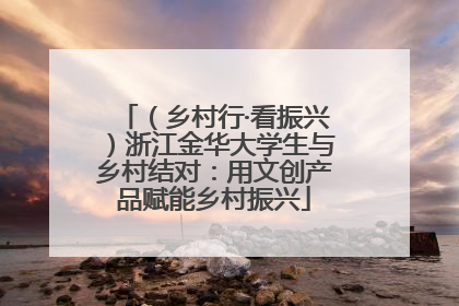 （乡村行·看振兴）浙江金华大学生与乡村结对：用文创产品赋能乡村振兴