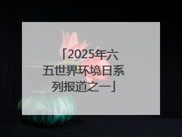 2025年六五世界环境日系列报道之一