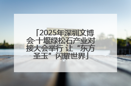 2025年深圳文博会·十堰绿松石产业对接大会举行 让“东方圣玉”闪耀世界