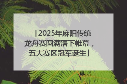 2025年麻阳传统龙舟赛圆满落下帷幕，五大赛区冠军诞生