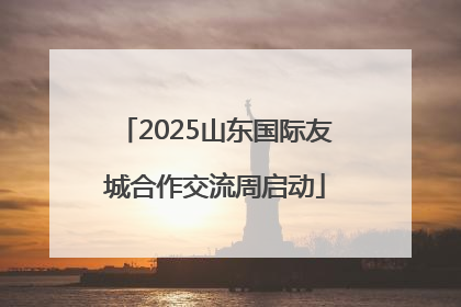 2025山东国际友城合作交流周启动