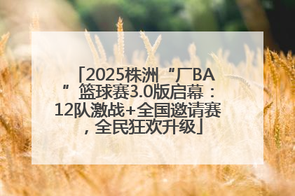 2025株洲“厂BA”篮球赛3.0版启幕：12队激战+全国邀请赛，全民狂欢升级