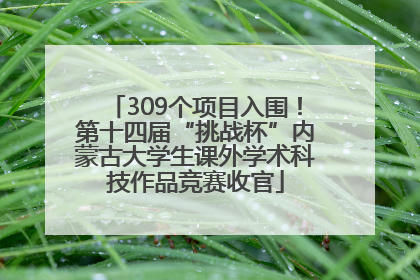 309个项目入围！第十四届“挑战杯”内蒙古大学生课外学术科技作品竞赛收官